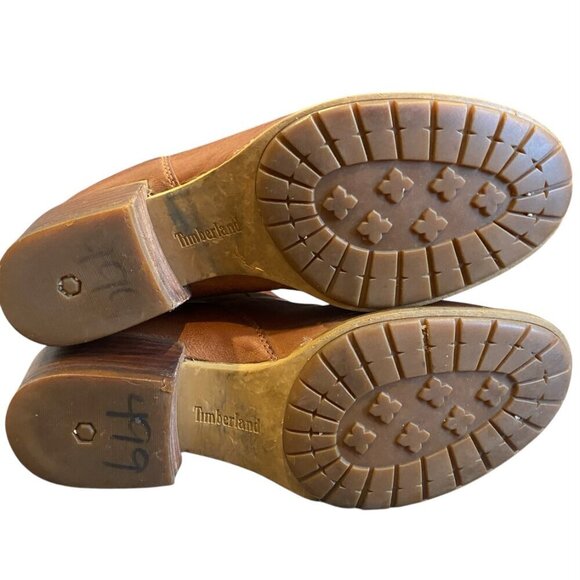 Timberland Sutherlin Bay Low Leather Chelsea Boots A2EFF Sz 7.5M Brown #341B - Picture 7 of 8